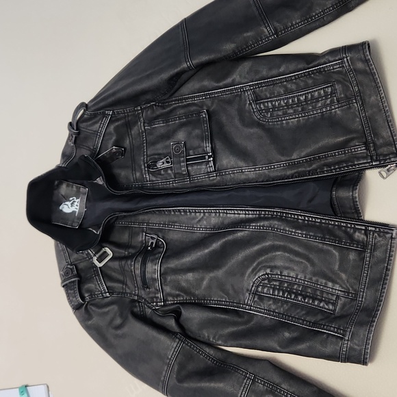 David Outerwear - Faux Leather Jacket - Picture 1 of 4